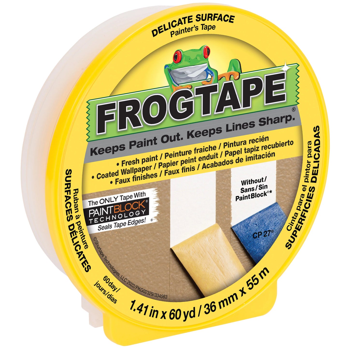 Yellow Frog Tape 1.41”X60yd